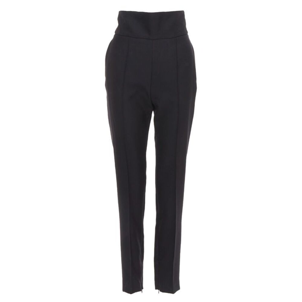 Alexandre Vauthier Wool Pleat Cropped Pants